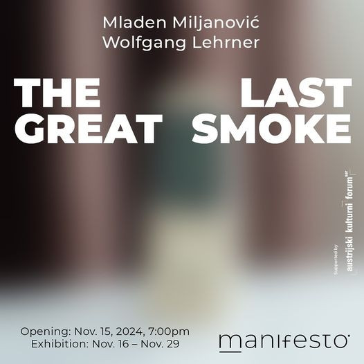 Galerija Manifesto: U petak  izložba Mladena Miljanovića i Wolganga Lehrnera