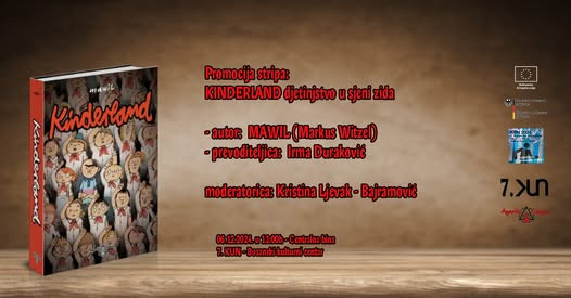 KUN 2024: Uskoro promocija stripa - grafičke novele Markusa Witzela "Kinderland - Djetinjstvo u sjeni zida"
