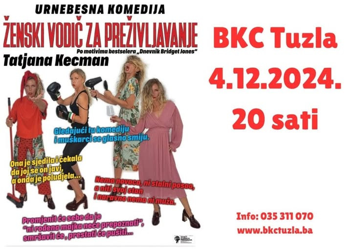 BKC TK: Uskoro predstava "Ženski vodič za preživljavanje"