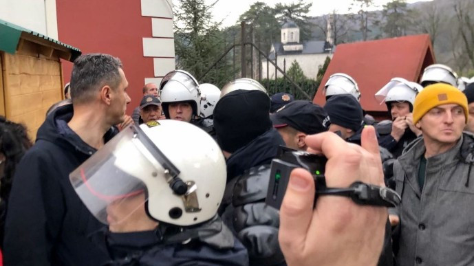 Policija spriječila sukob pristalica Crnogorske pravoslavne crkve