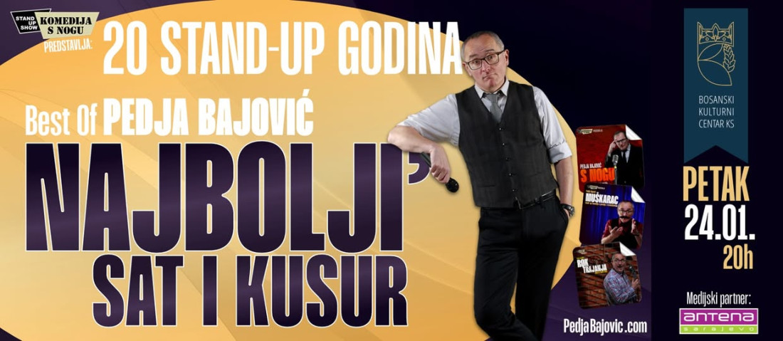 BKC KS: Uskoro Peđa Bajović s predstavom ”Najbolji’ sat i kusur”