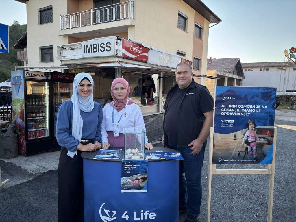 4 Life u rekordnom roku prikupio 40.000 eura za liječenje Alline Šekić iz Bužima