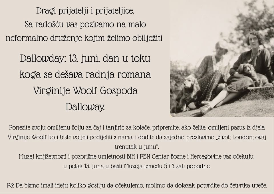 Sarajevo sutra obilježava Dallowday – dan Virginije Woolf