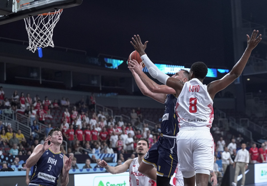Eurobasket: BiH u vodstvu protiv Poljske nakon prvih 20 minuta