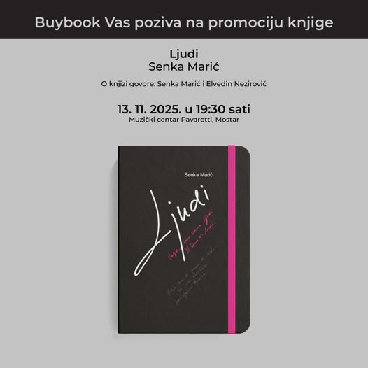 Promocijom knjige Senke Marić, „Ljudi" u Mostrau počinje Mix Art Fest