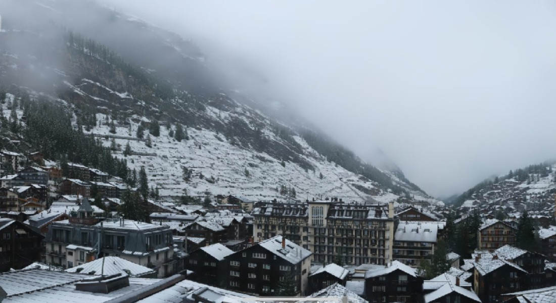 Pao snijeg na Alpama