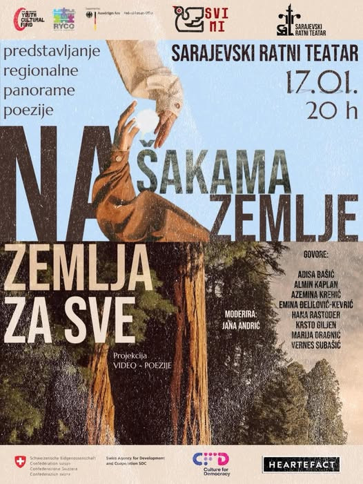 SARTR ugošćuje panoramu regionalne mlade poezije „Na šakama zemlje"
