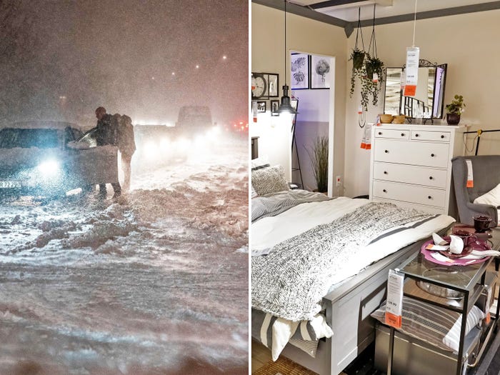 Danska: Kupci i osoblje proveli noć u IKEA-i