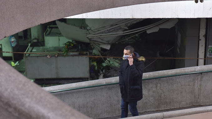 Srušio se dio krova pijace u Novom Beogradu, četiri osobe ozlijeđene