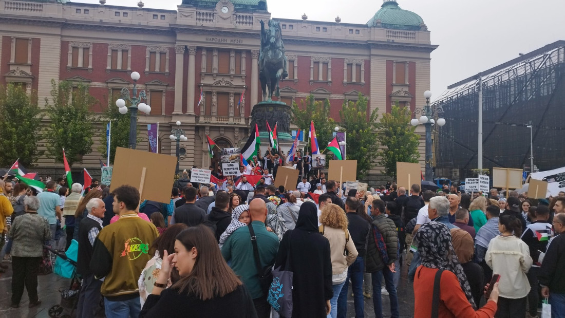 Protest podrške narodu Palestine u Beogradu