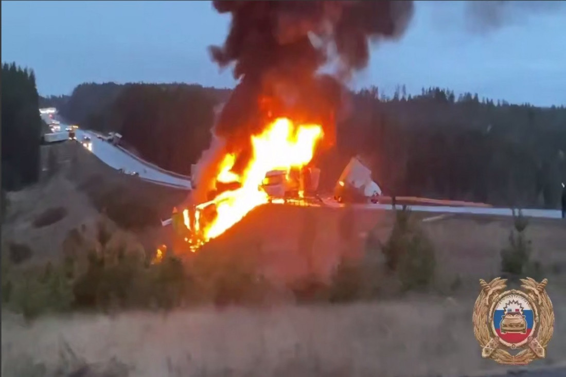 Jedna osoba poginula, više vozila uništeno u stravičnoj nesreći na ruskom autoputu