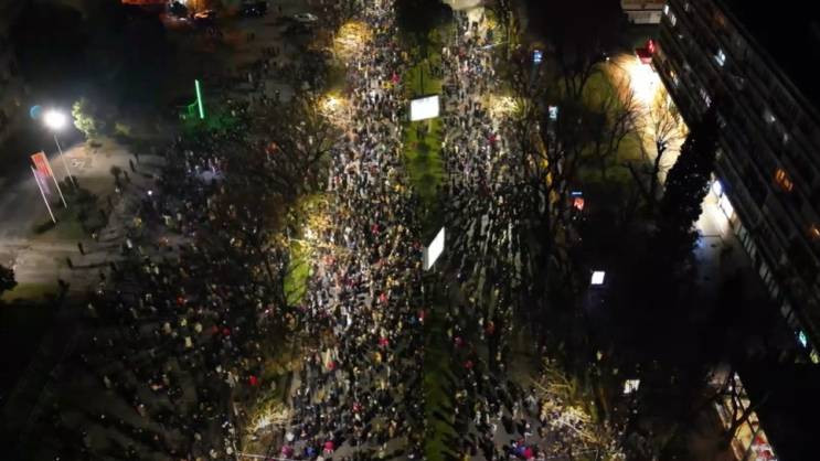 Studenti na protestu u Podgorici: Ili ispunjene uslova do 1. februara ili građanska neposlušnost