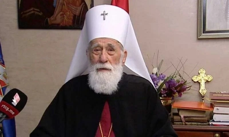 Smijenjen mitropolit Crnogorske pravoslavne crkve