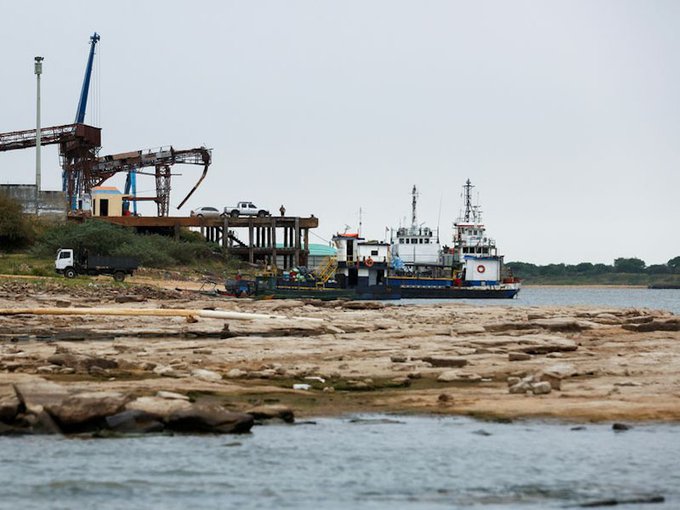 Rijeka Paragvaj na historijskom minimumu