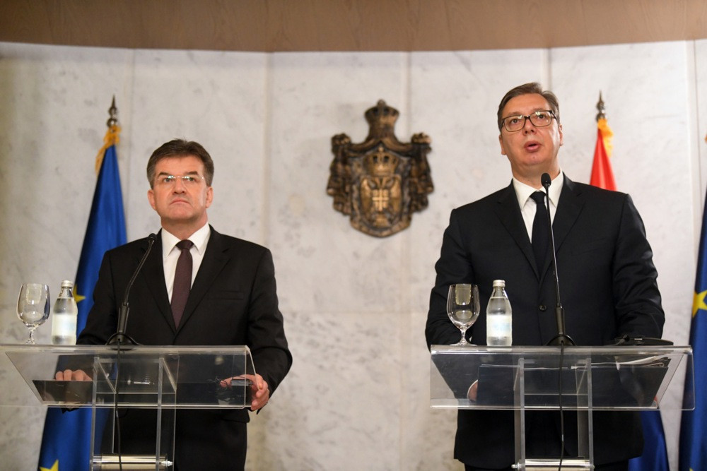 Sastanak Vučića i Lajčaka u Beogradu: Priprema za sastanak u Briselu