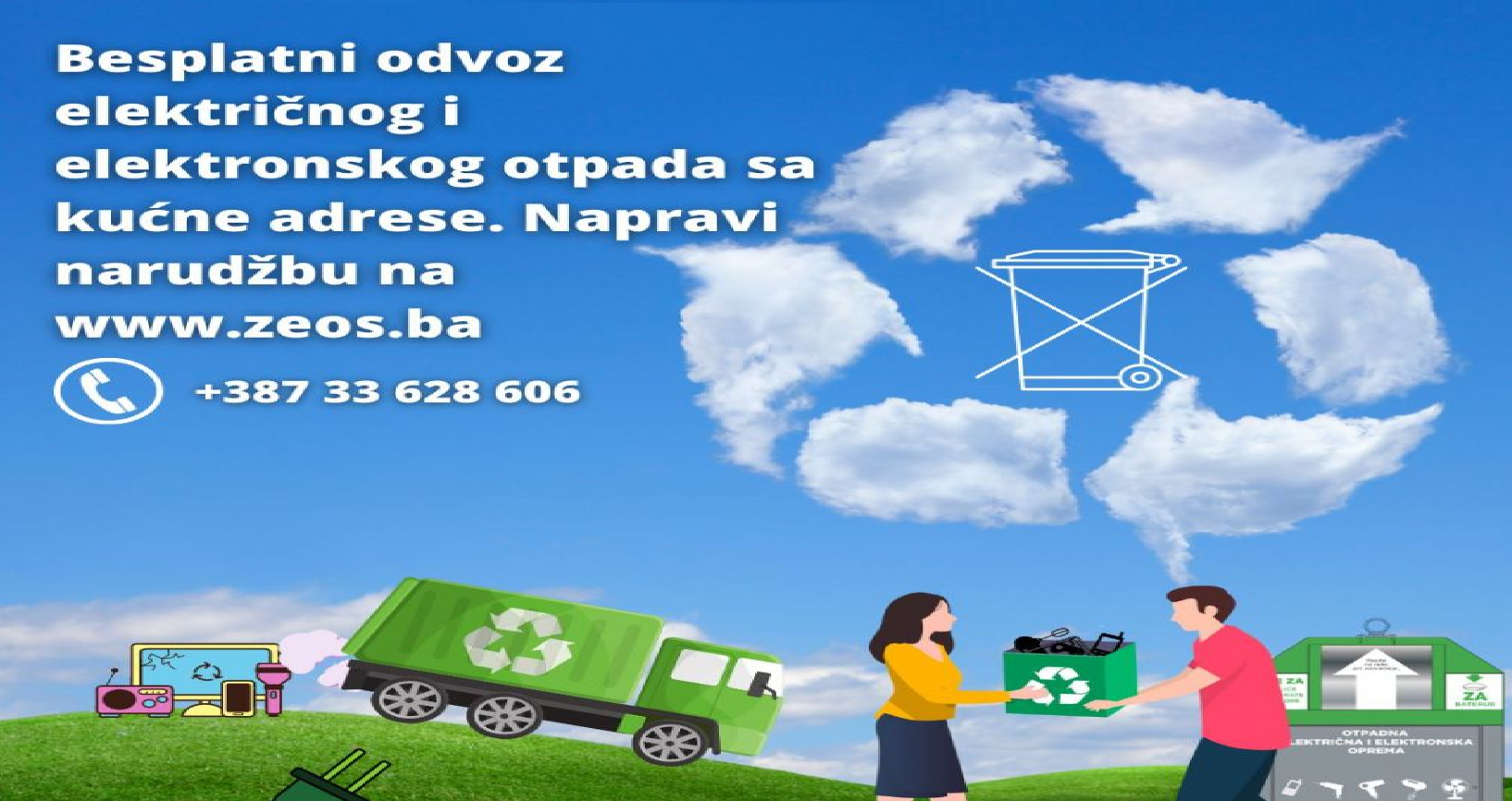 Građani od danas, putem ZEOS-a, mogu besplatno predati e-otpad sa kućne adrese