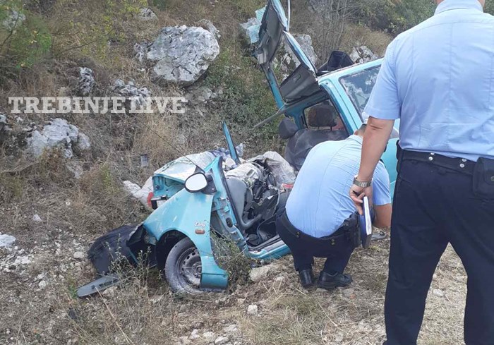 U saobraćajnoj nesreći kod Trebinja poginule dvije osobe
