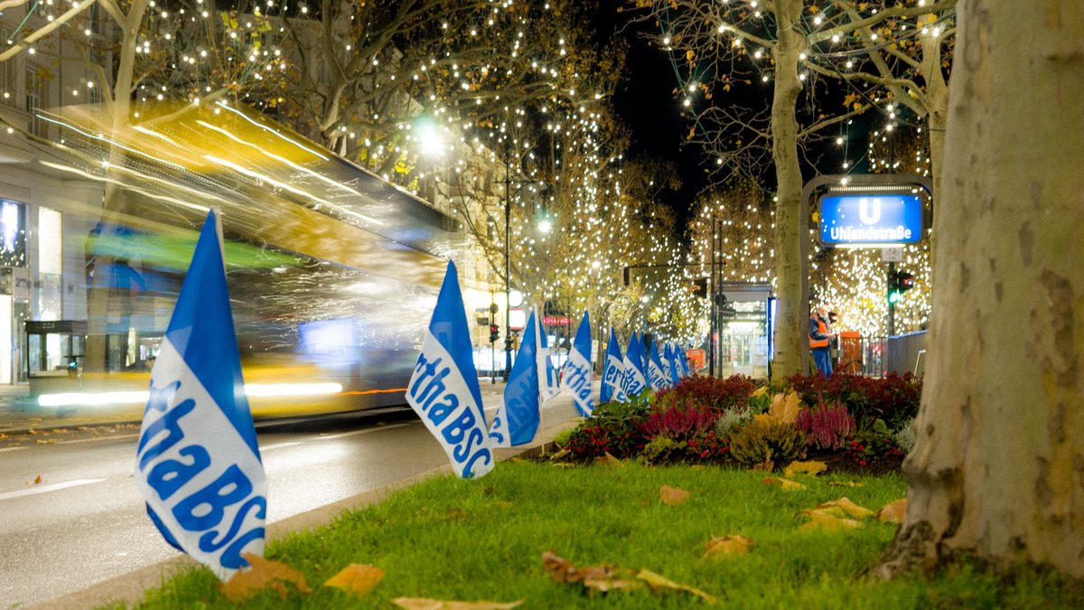 Navijači Herthe postavili 60.000 zastava širom Berlina uoči gradskog derbija