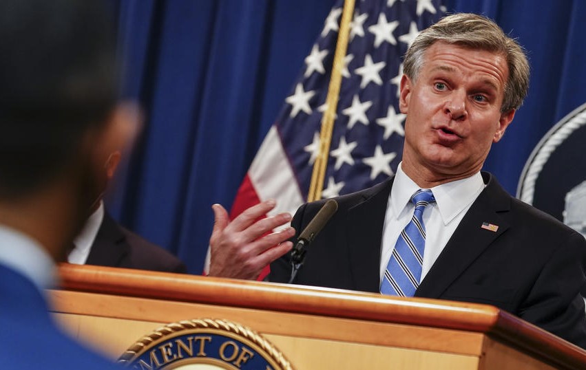 Direktor FBI-a: Kineska prijetnja Zapadu moćnija i štetnija nego ikad prije