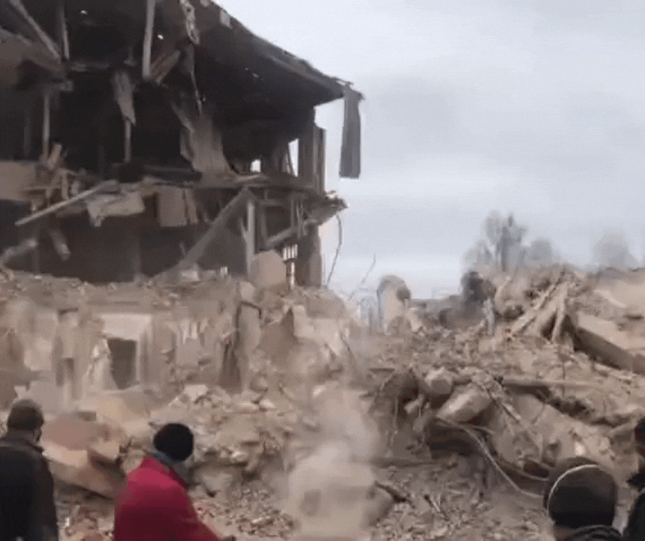 U Ohtirki nakon teških granatiranja mnogo civilnih žrtava, uništene zgrade