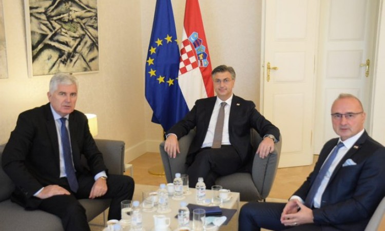 Čović se u Zagrebu sastao sa Plenkovićem i Grlić Radmanom