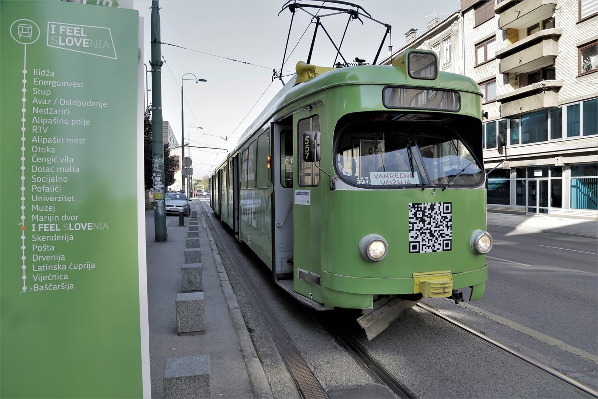 U Sarajevu vožnja tramvajem "I feel Slovenia"