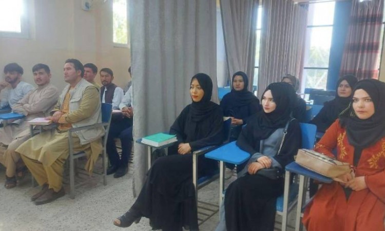 Zavjese postavljene između studenata nakon talibanske uredbe o segregaciji