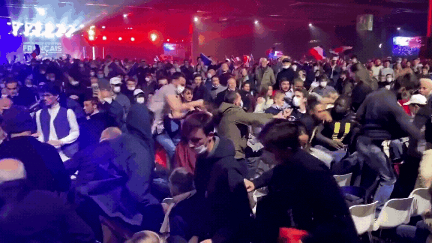 Prvi politički skup desničara Erica Zemmoura obilovao nasiljem