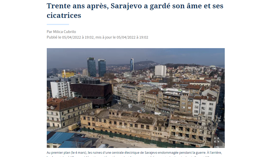 Le Figaro: Sarajevo je poslije 30 godina sačuvalo svoju dušu ali i ožiljke