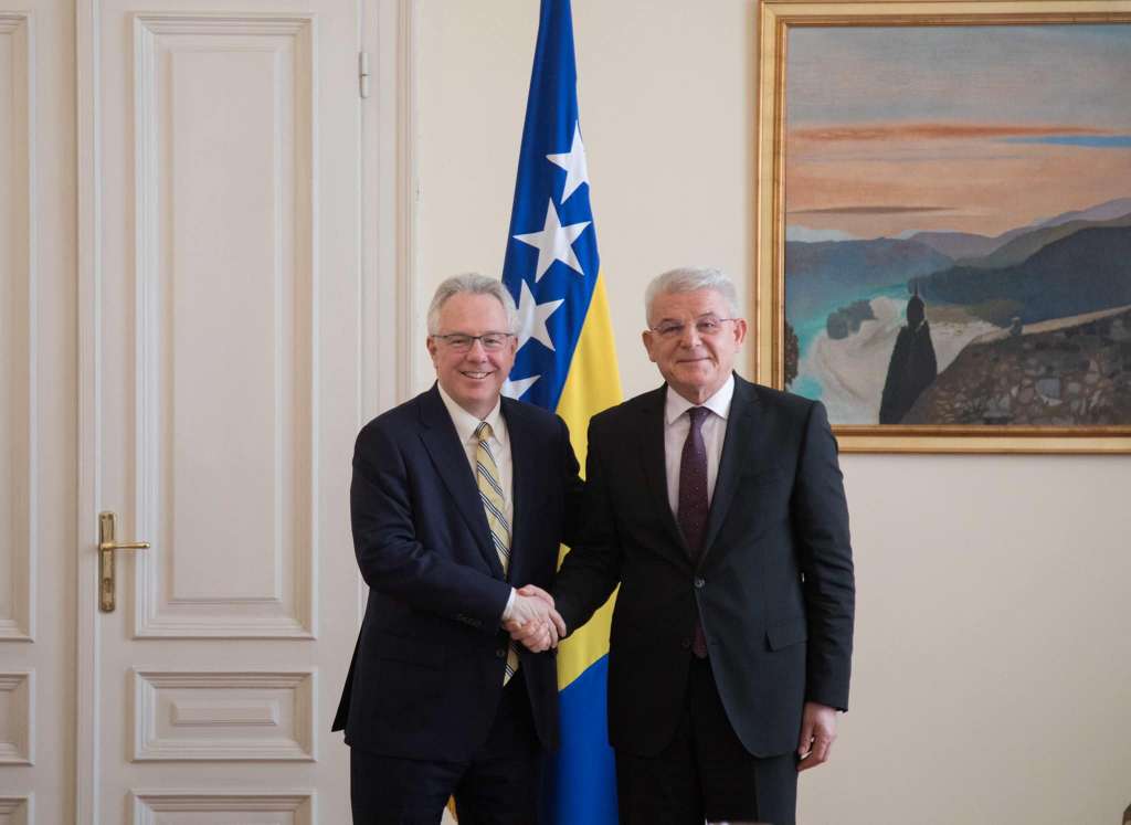 Džaferović primio u nastupnu posjetu ambasadora SAD-a Michaela Murphyja