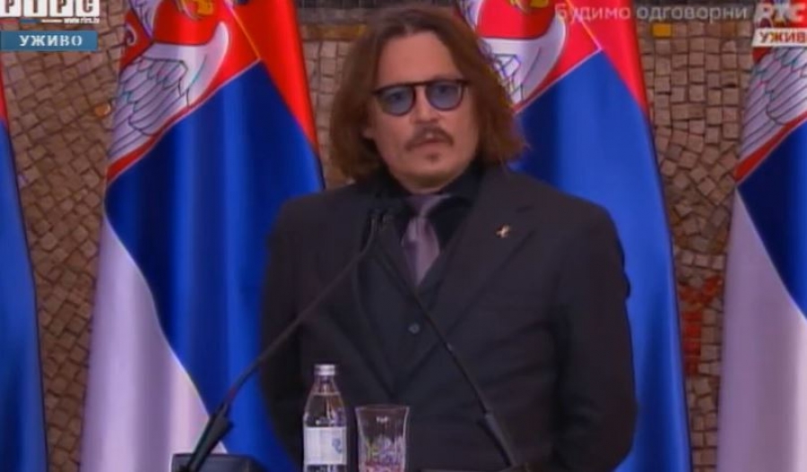 Depp zahvalio na priznanju i istakao da ima strast prema svemu iz Srbije
