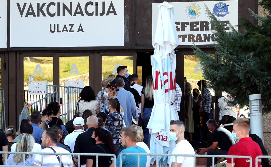 U Federaciji BiH najviše vakcinisanih je u Kantonu Sarajevo