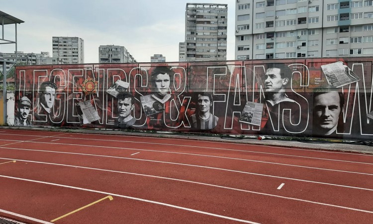 Oštećena vizualna prezentacija FK Sloboda na stadionu Tušanj