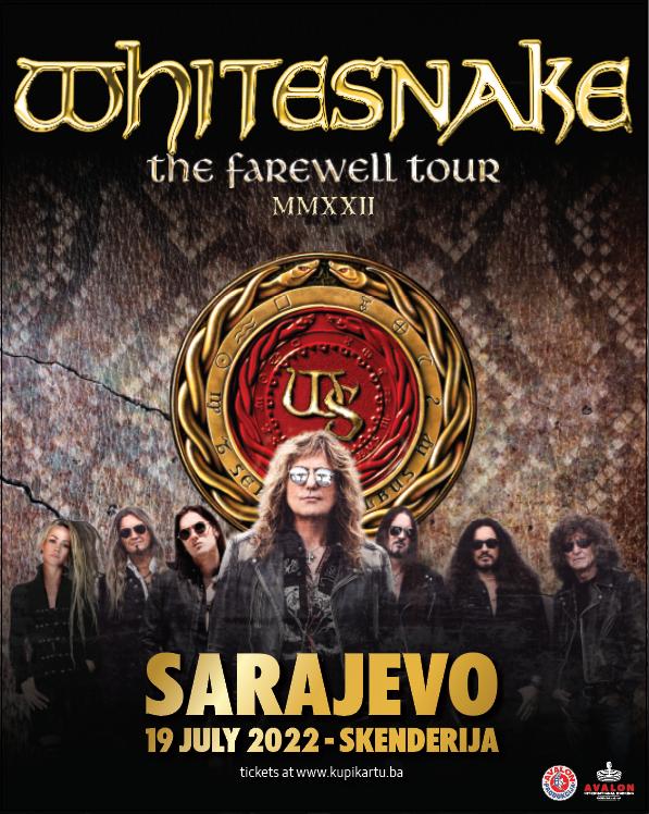 Legendarni Whitesnake u sklopu svoje oproštajne turneje dolazi u Sarajevo