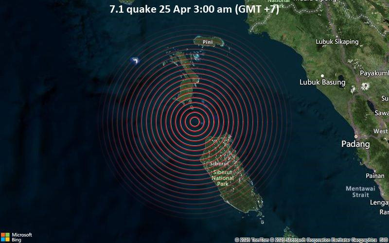 Indoneziju pogodio zemljotres snage 7,1, povučena opasnost od cunamija