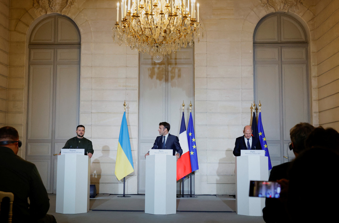 Zelenski u Parizu razgovarao s Macronom i Scholzom