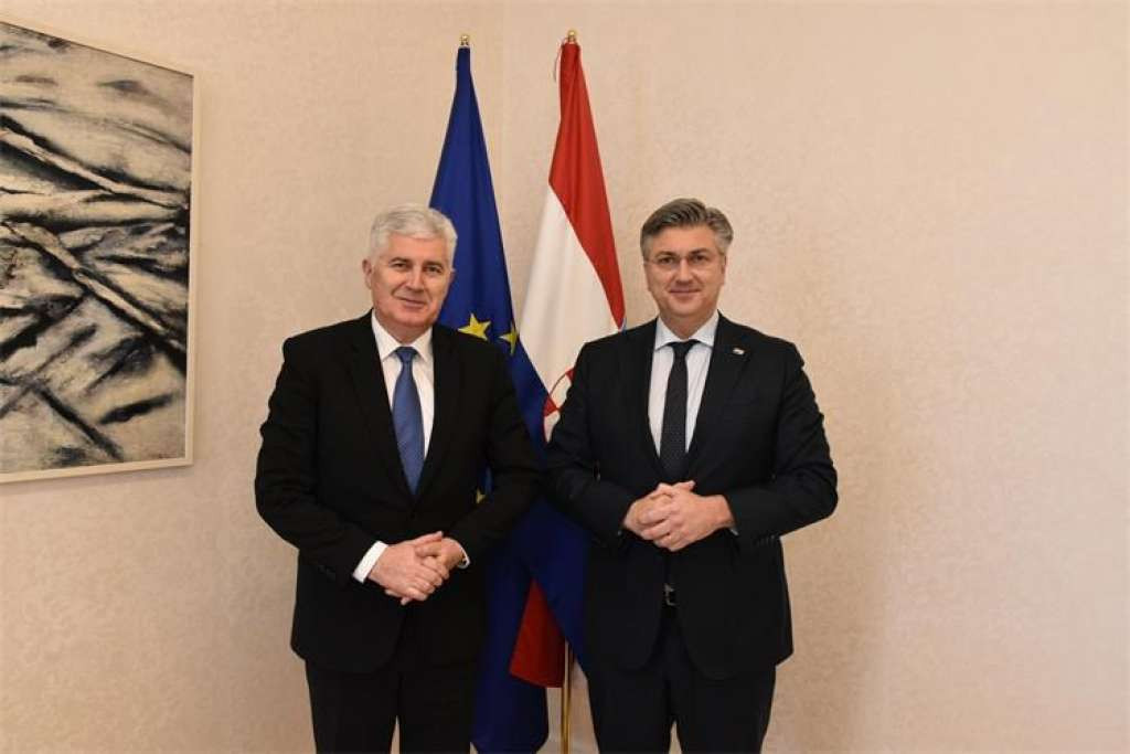 Plenković i Čović: Riješiti ključna politička pitanja u BiH za reforme na europskom putu