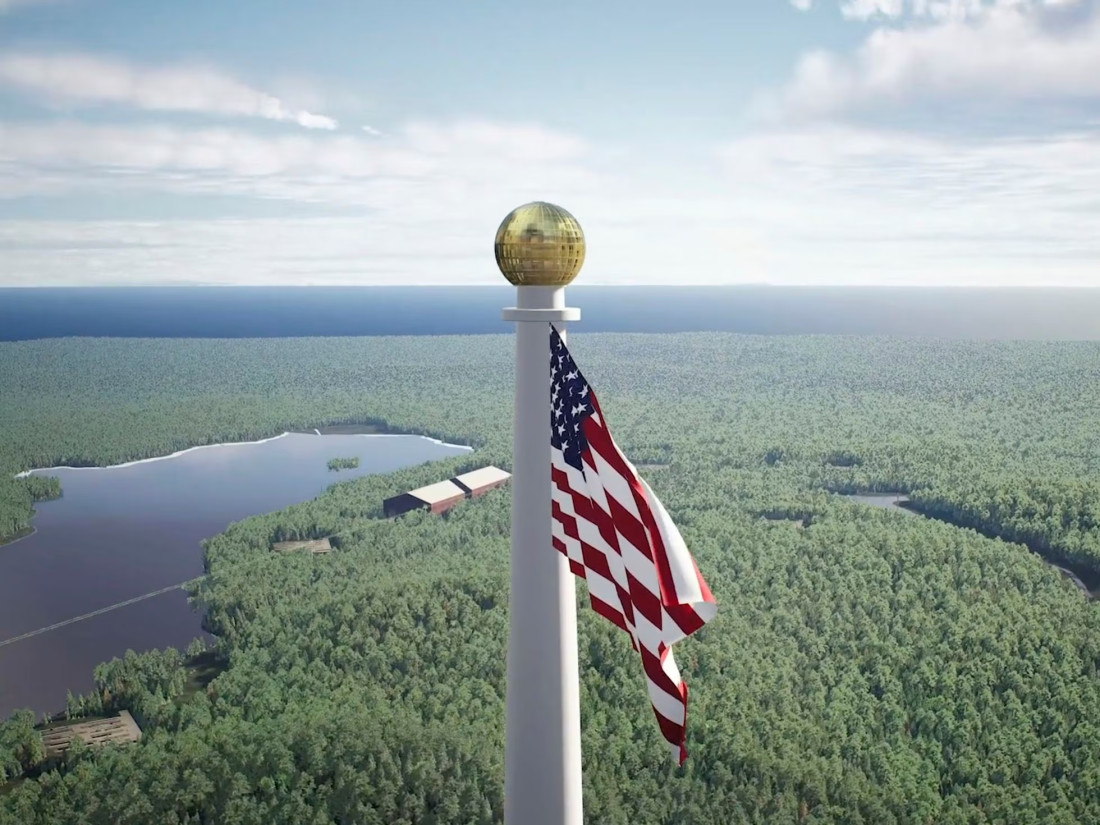 Najviši jarbol za zastavu na svijetu podijelio selo