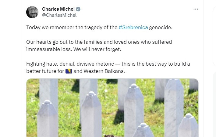 Michel: Nikad nećemo zaboraviti!