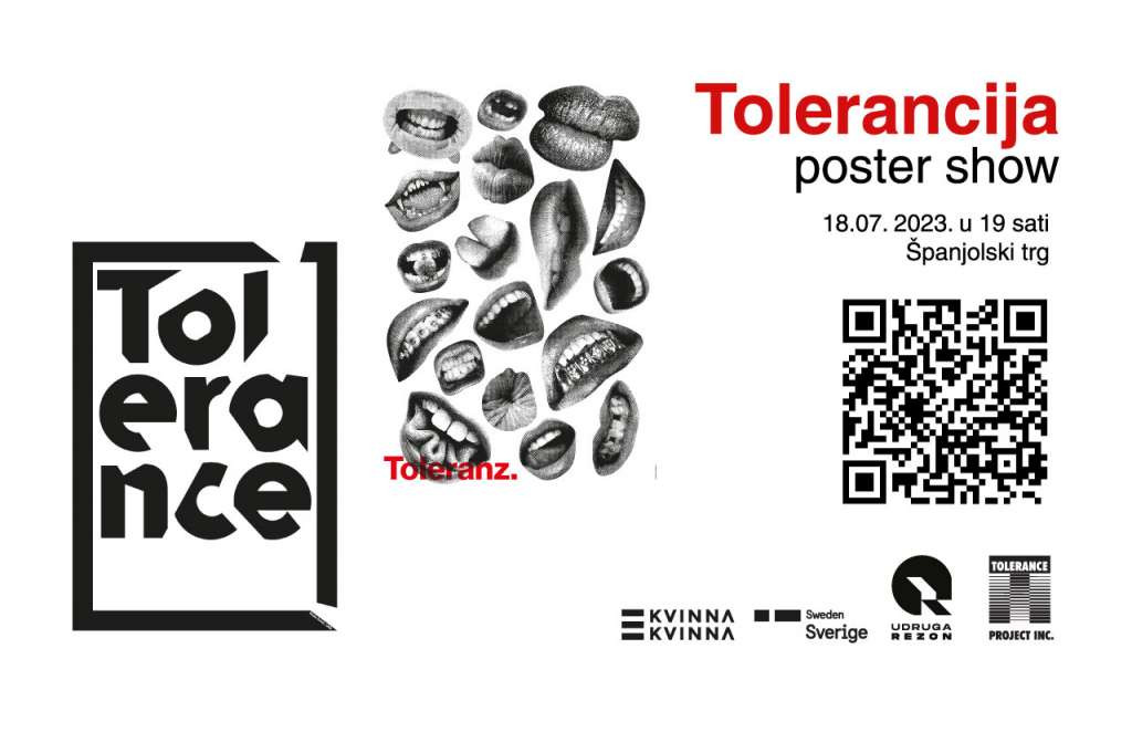 Poster show 'Tolerancija' svjetski poznatog dizajnera Mirka Ilića u Mostaru