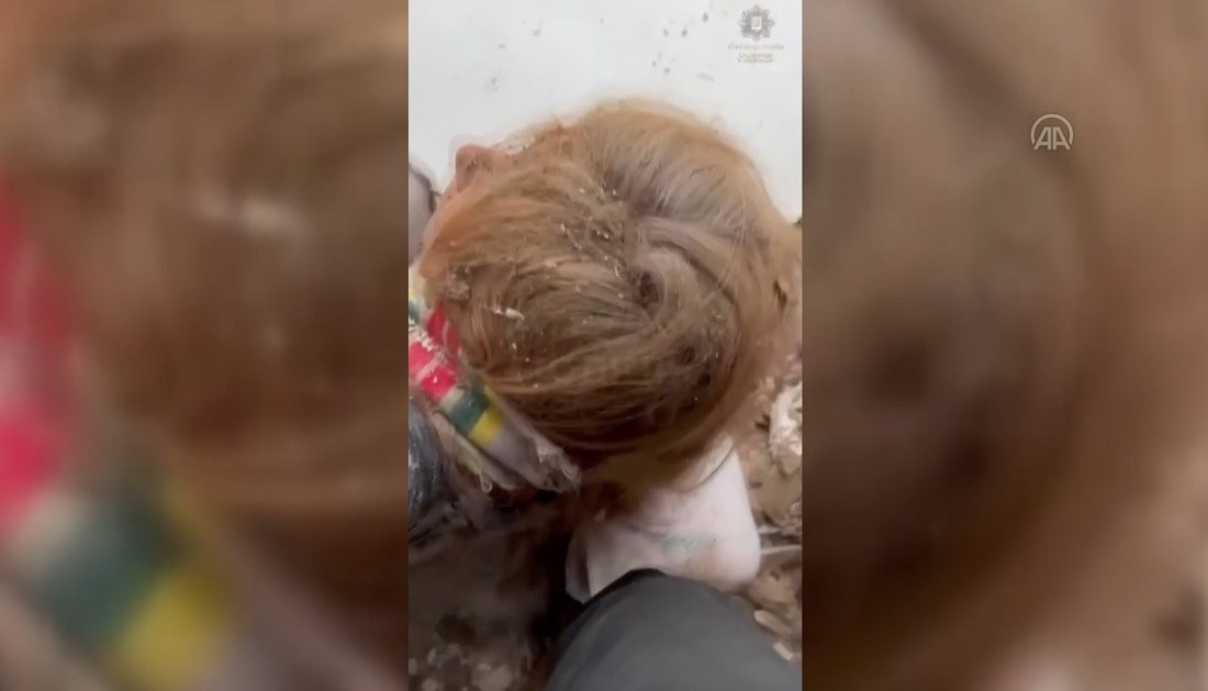 Spašena žena ispod ruševina nakon ruskog granatiranja