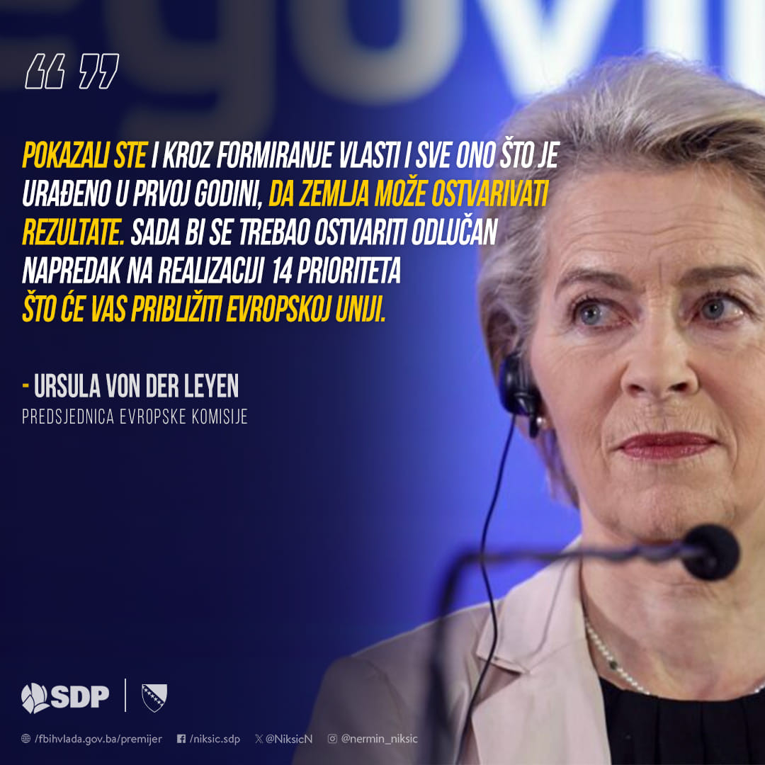 Nikšić: Politika razgovora i kompromisa pokazala se uspješnijom od politike međusobnih prijetnji i ucjena
