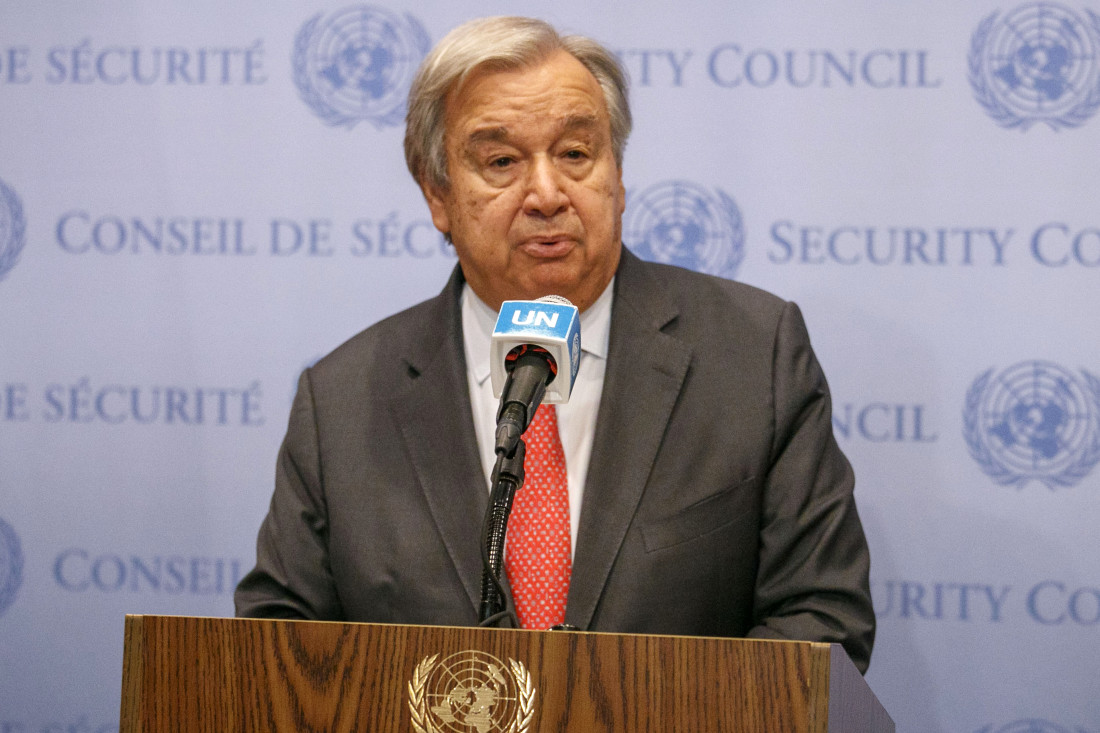 Guterres: Sudbina Bliskog istoka visi o koncu