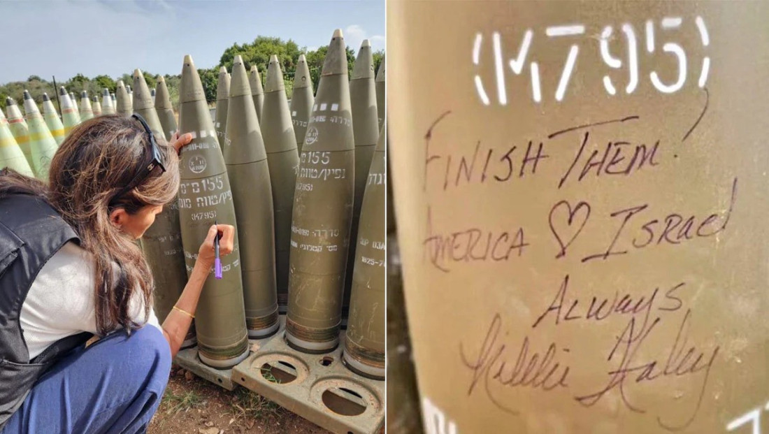 Nikki Haley napisala poruku "dovršite ih" na izraelskoj granati