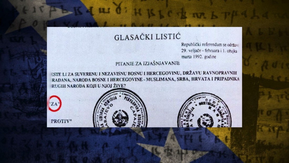 Za suverenu i nezavisnu BiH, državu ravnopravnih građana, naroda BiH!