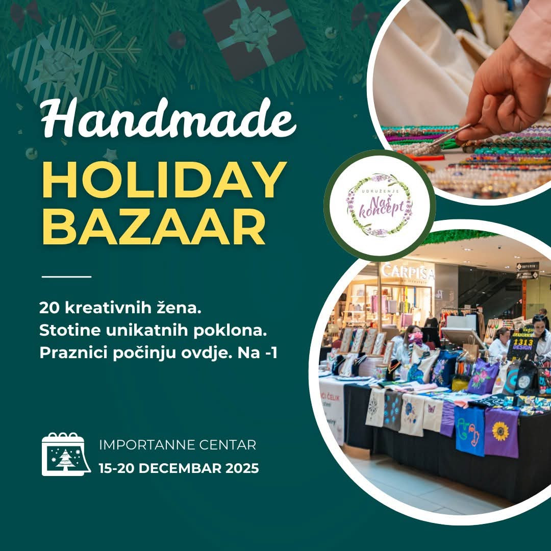 Još niste kupili novogodišnje poklone? Počinje Handmade Holiday Bazaar!