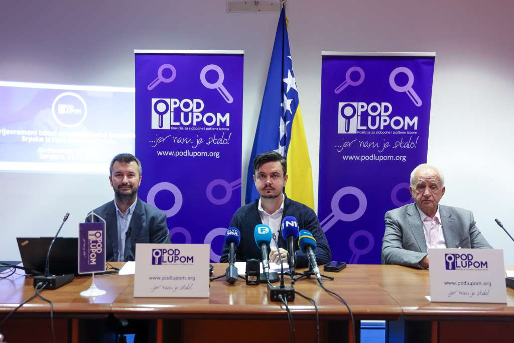 Koalicija 'Pod lupom': Zabilježeno 50 nepravilnosti uoči prijevremenih izbora u Republici Srpskoj