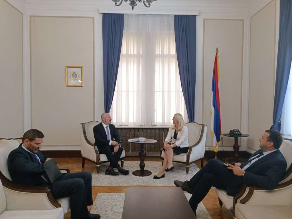 Susret s otpravnikom poslova Ambasade SAD-a u BiH: Cvijanović zahvalna Trumpovoj administraciji za izbalansiran pristup prema svima u BiH