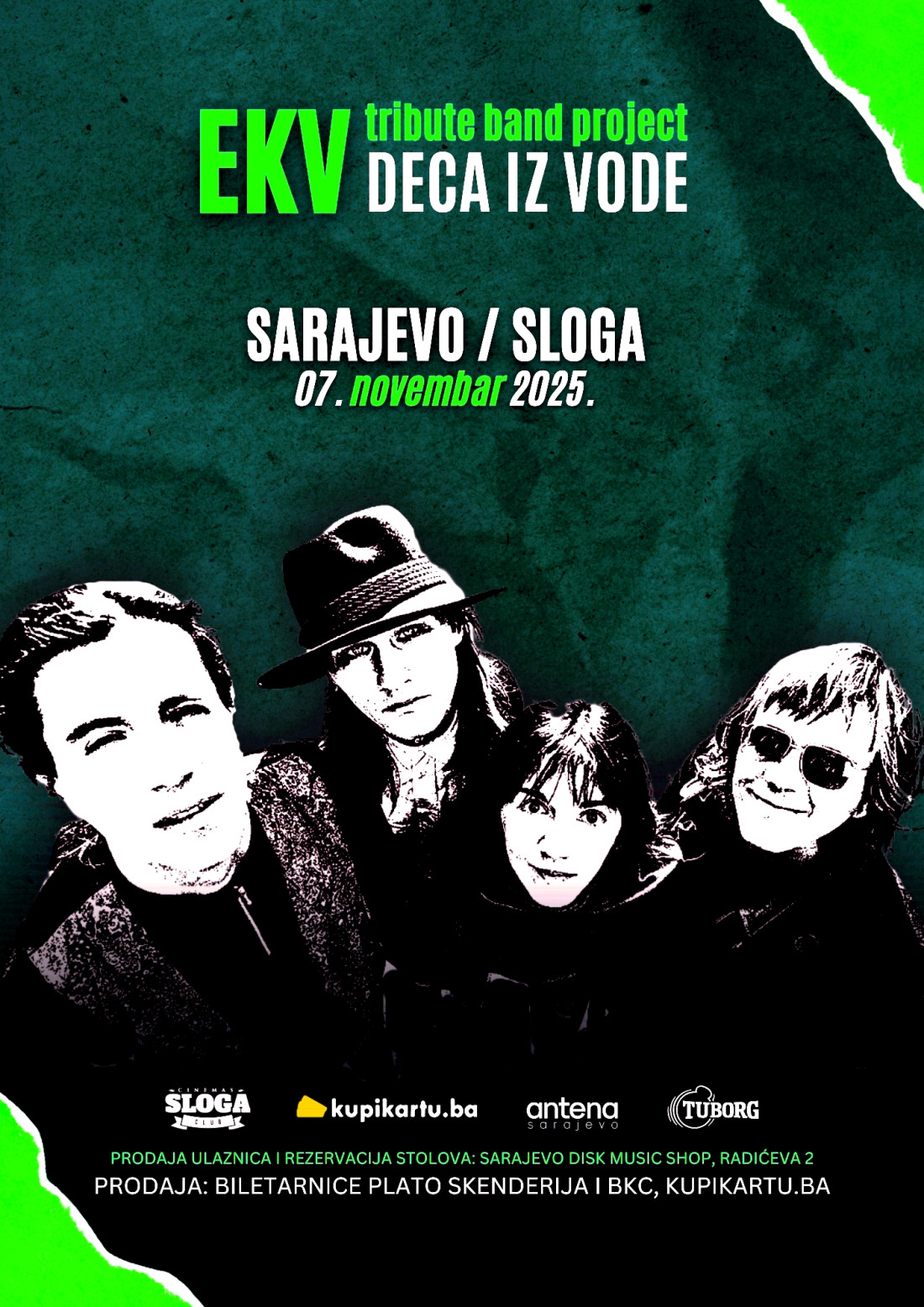 EKV tribute bend "Deca iz vode" ponovo stižu u Sarajevo