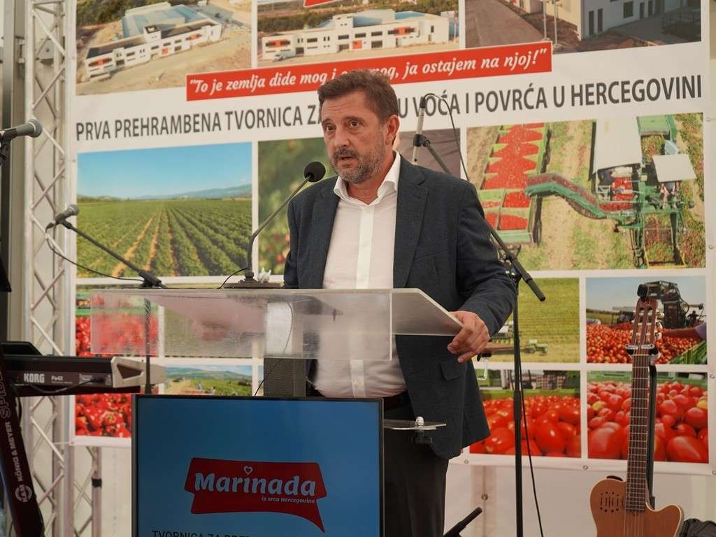 Gradonačelnik Mostara otvorio prvu tvornicu za preradu voća i povrća u Hercegovini